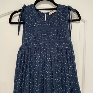 Ulla Johnson Navy Floral print gauze flowy top!
